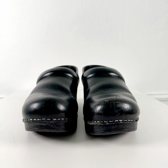 Dansko‎ Black Leather Professional Clogs Slip On Shoes Womens Size 38 - Picture 6 of 13